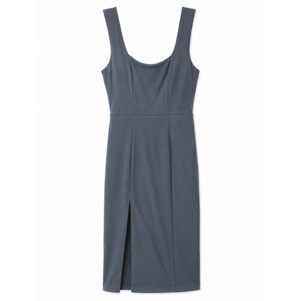 Show Me Your Mumu Midi Dress Small Dark Teal Sleeveless Slit Cocktail Occasion
